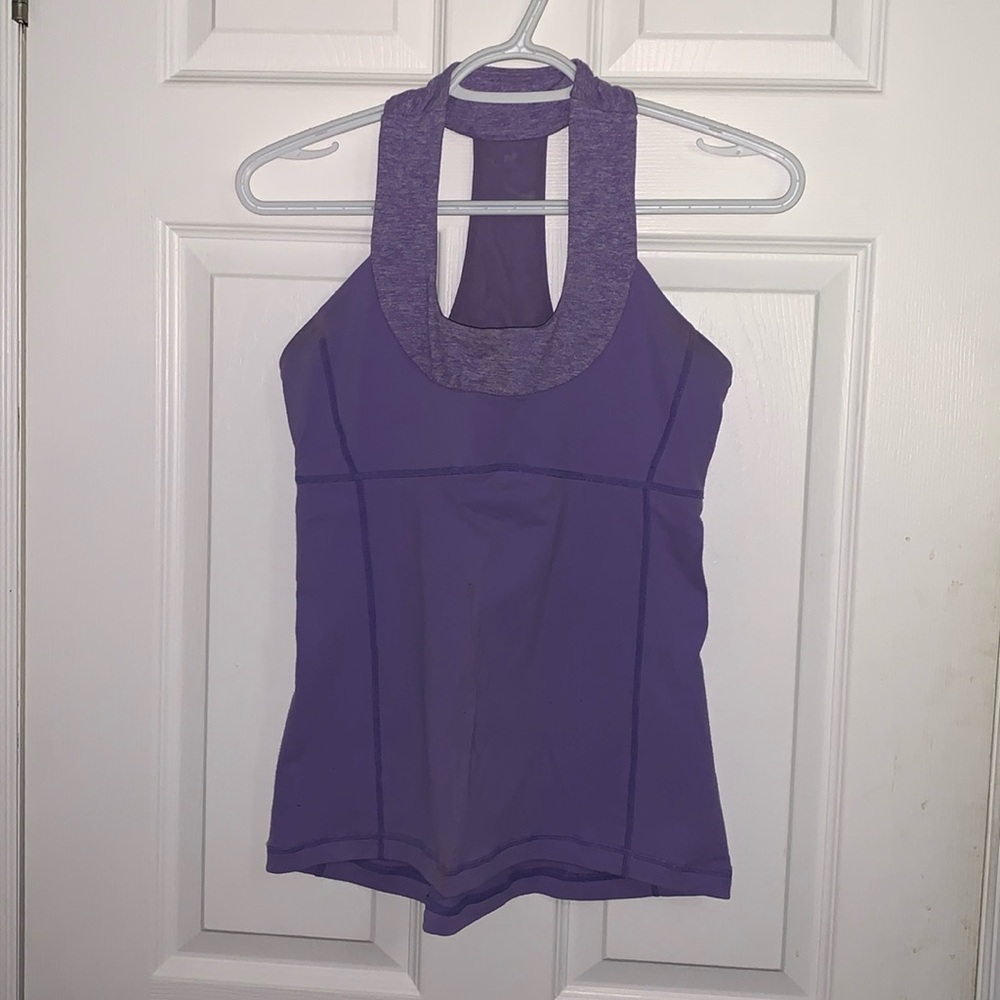 Lululemon Purple Scoop Neck Tank Top